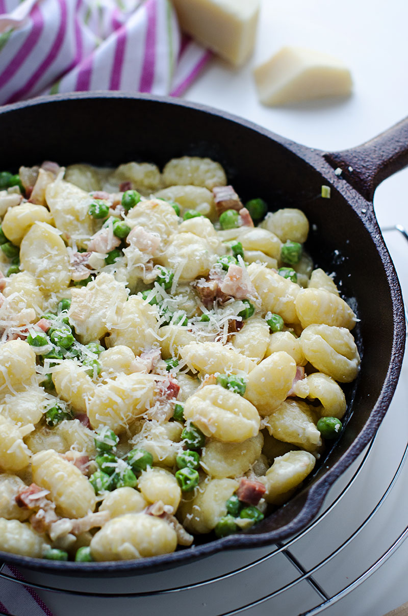Gnocchi with Peas and Pancetta