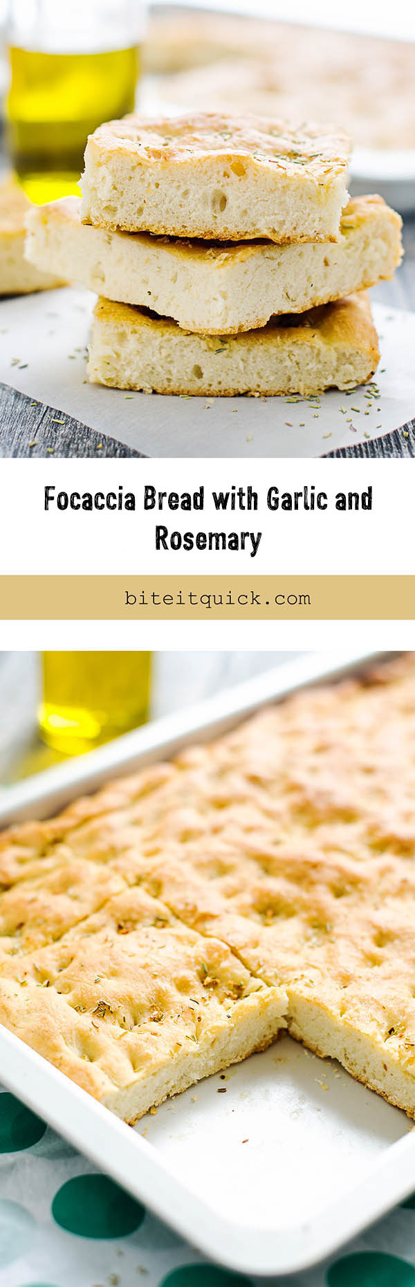 Focaccia Bread with Garlic and Rosemary